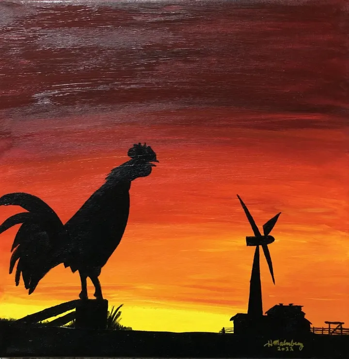 Feathered Announcer, artwork by Pete Malmberg