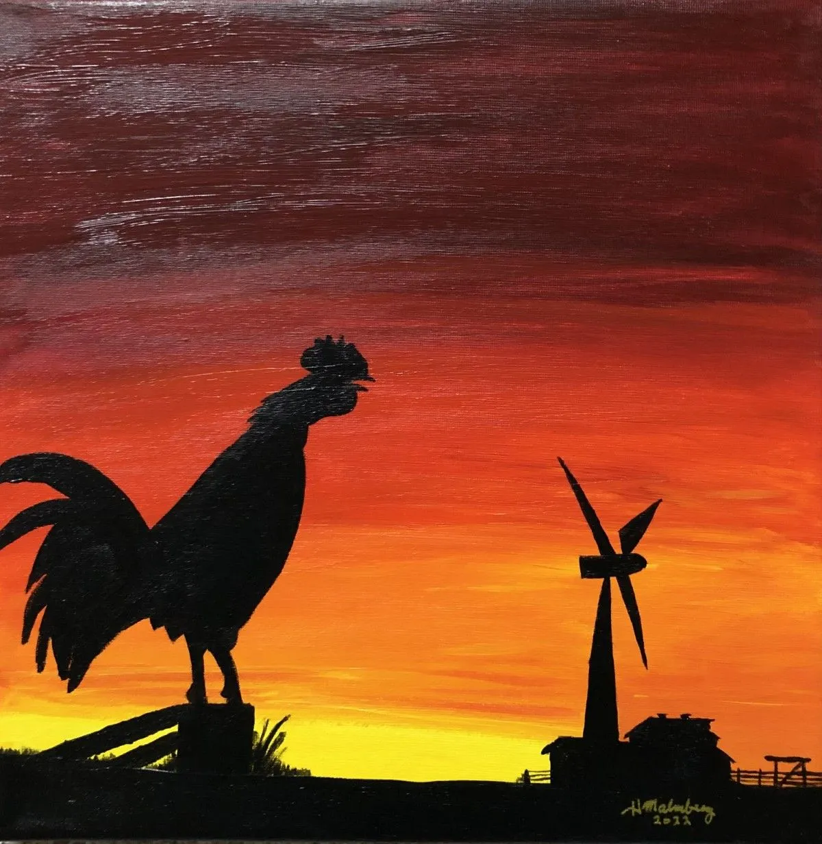 Feathered Announcer, artwork by Pete Malmberg