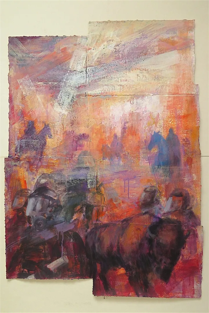 Standing Rock I, œuvre de Ricardo Valbuena