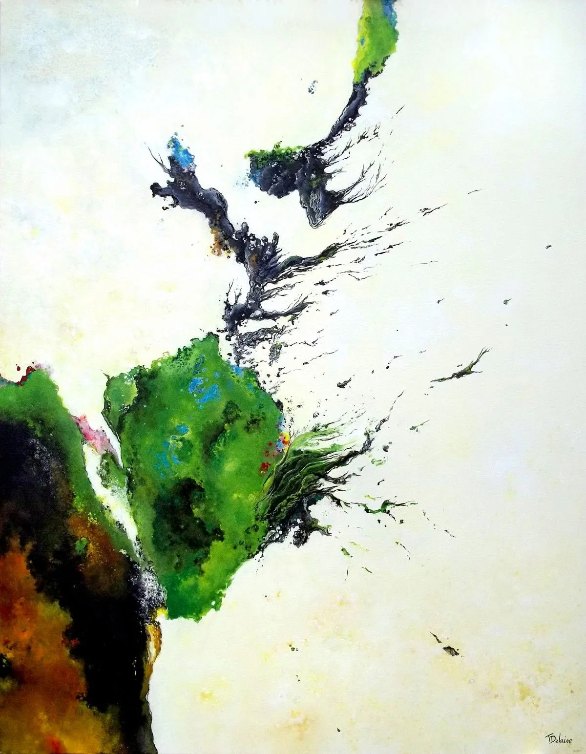 The blossom of hope and breaking, artwork by Théophile Delaine