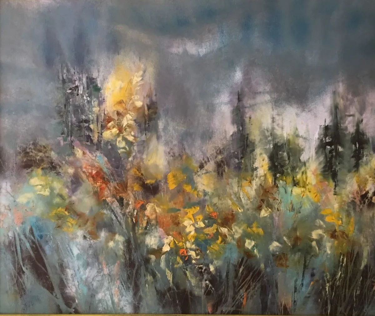 Wild Forsythia, artwork by Khrystyna Kozyuk