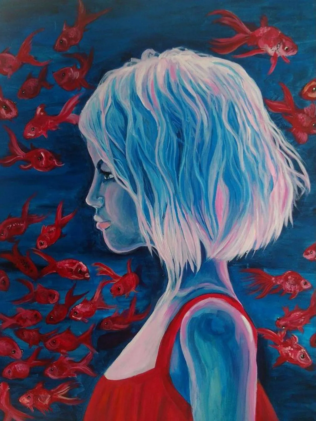 " La fille ", œuvre de Pat Bar