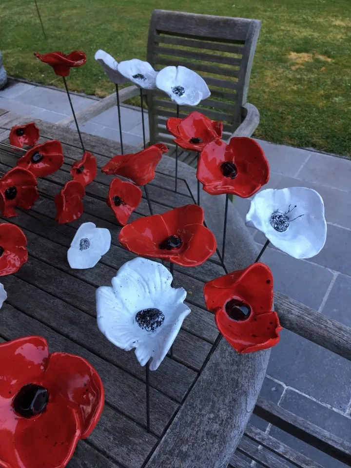 Coquelicots, artwork by Anne Dujeux-Legrand