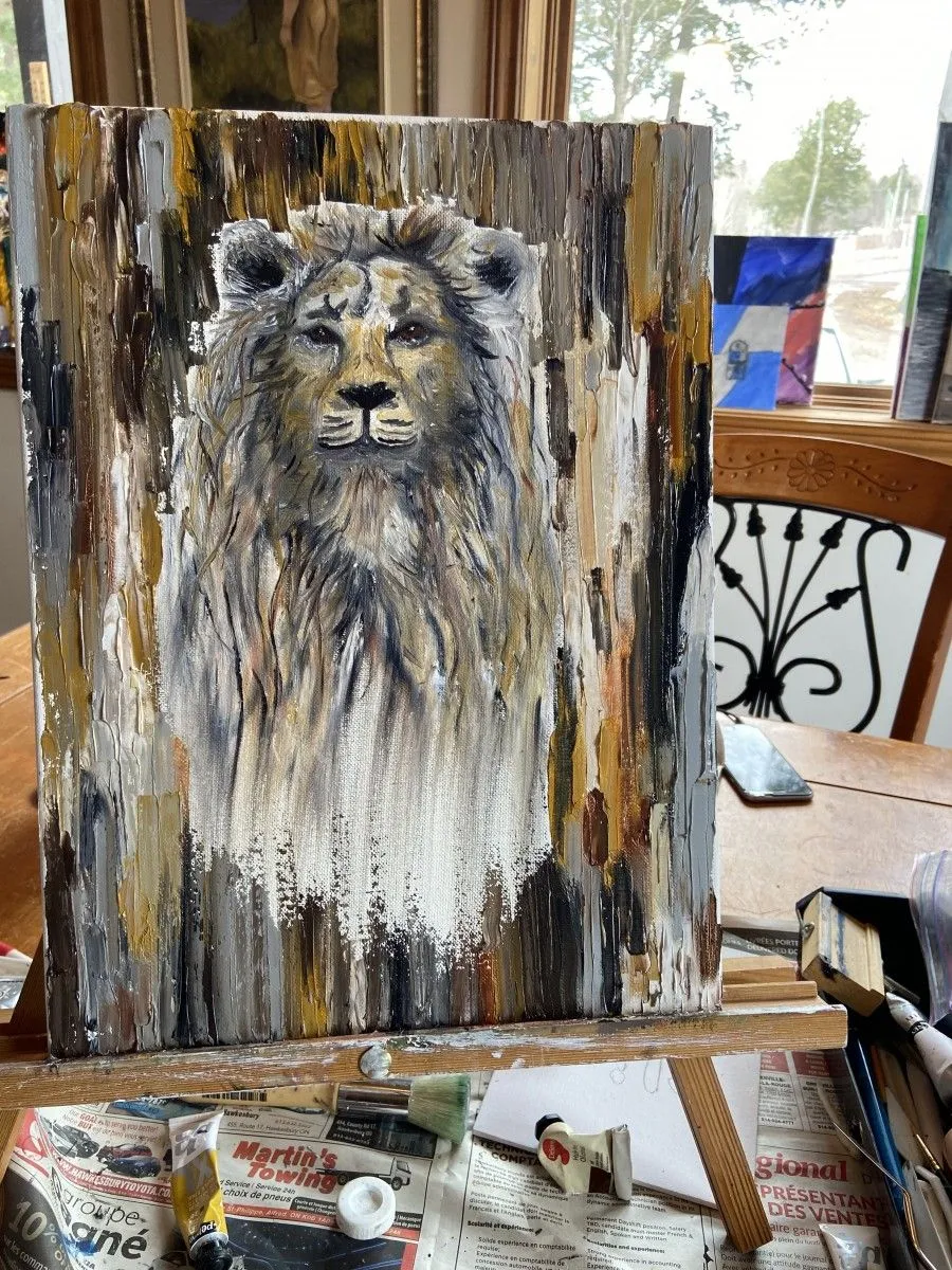 Lion king, œuvre de Émilie Demers