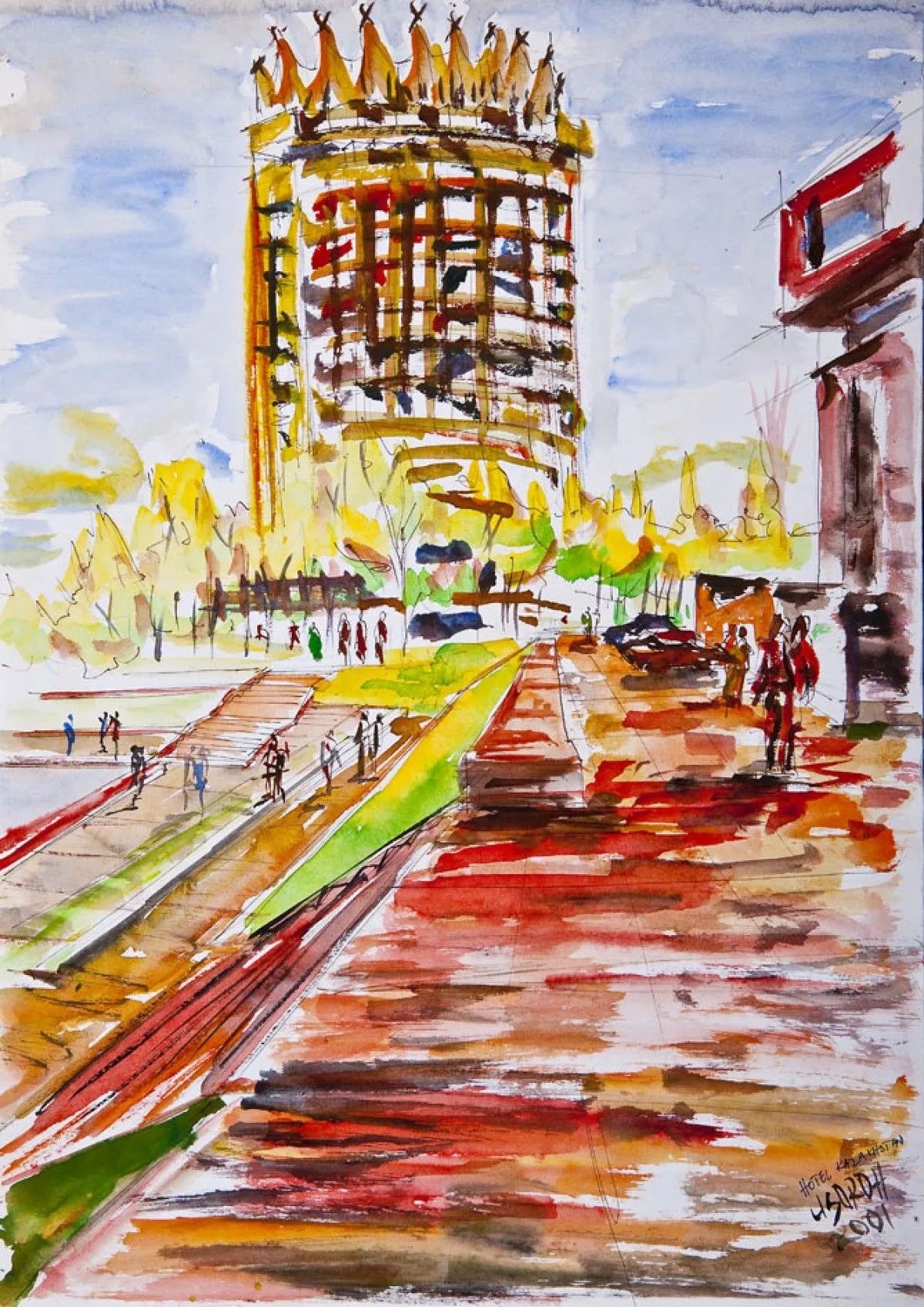 Hotel Kazakhstan, artwork by Akpan Usoroh