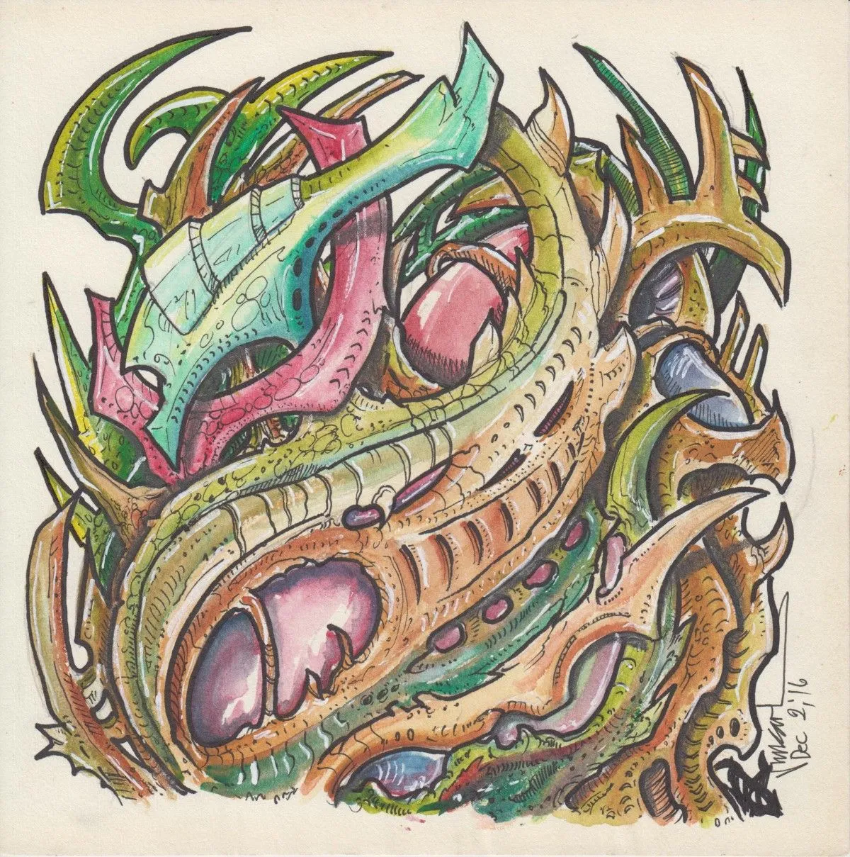Bio-Organika, artwork by Jim Carl Echas