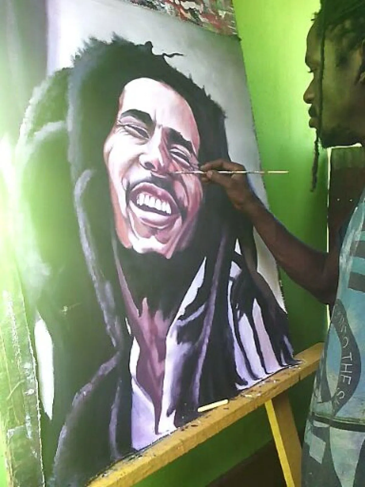 BOB   MARLEY PAINTING, œuvre de Trevor Foster