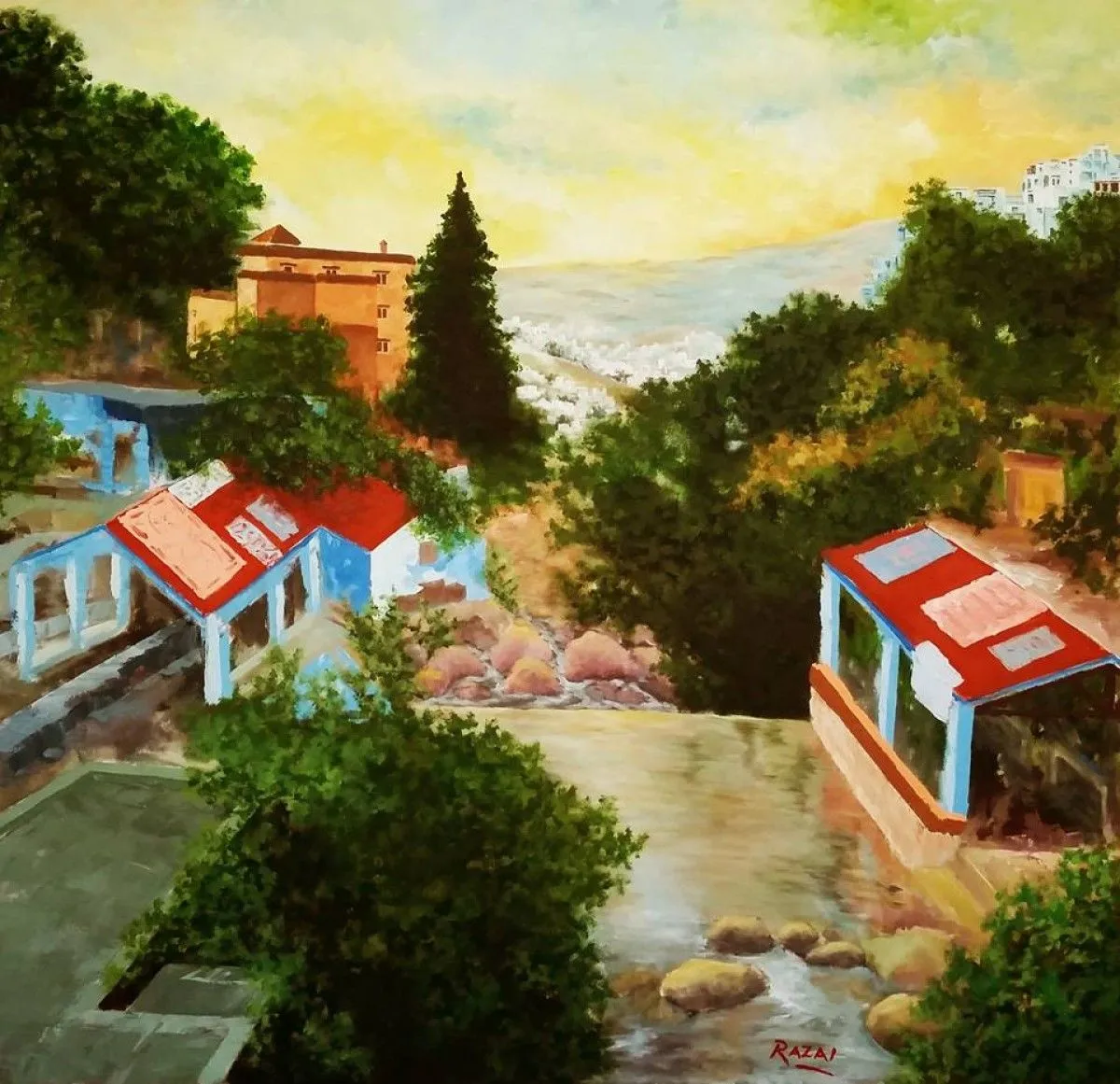 Chefchaouen - les Sources, Morocco, œuvre de Larbi Razai