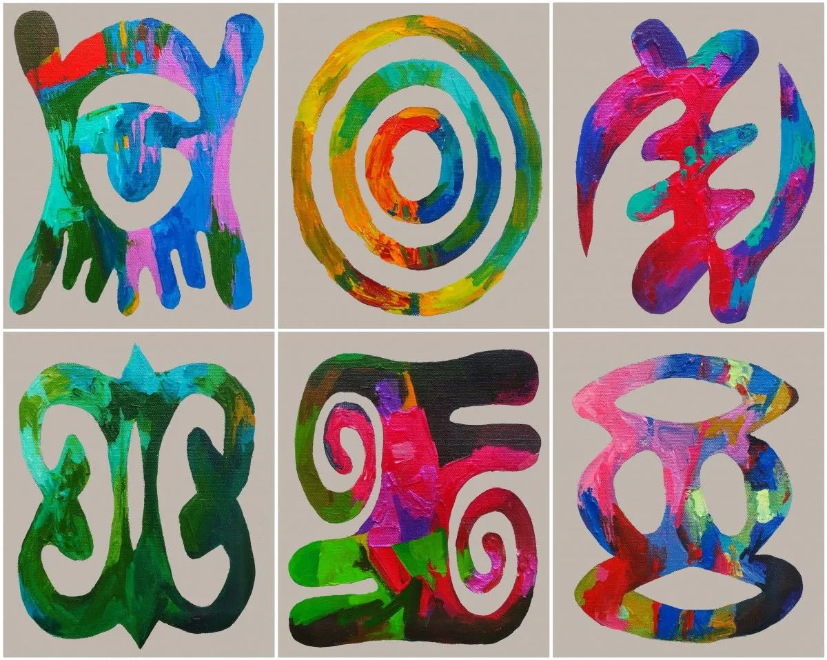 Memories of Ghana (set of 6) Painting, artwork by Abhishek Kumar