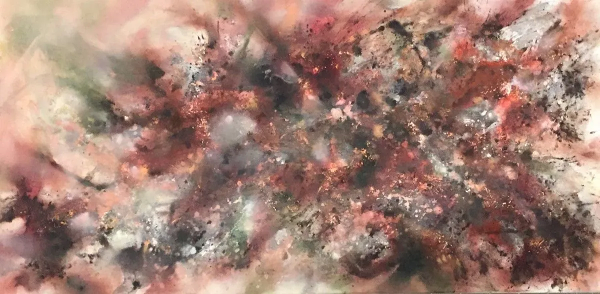 My love explodes in the universe, artwork by Dodo Newman