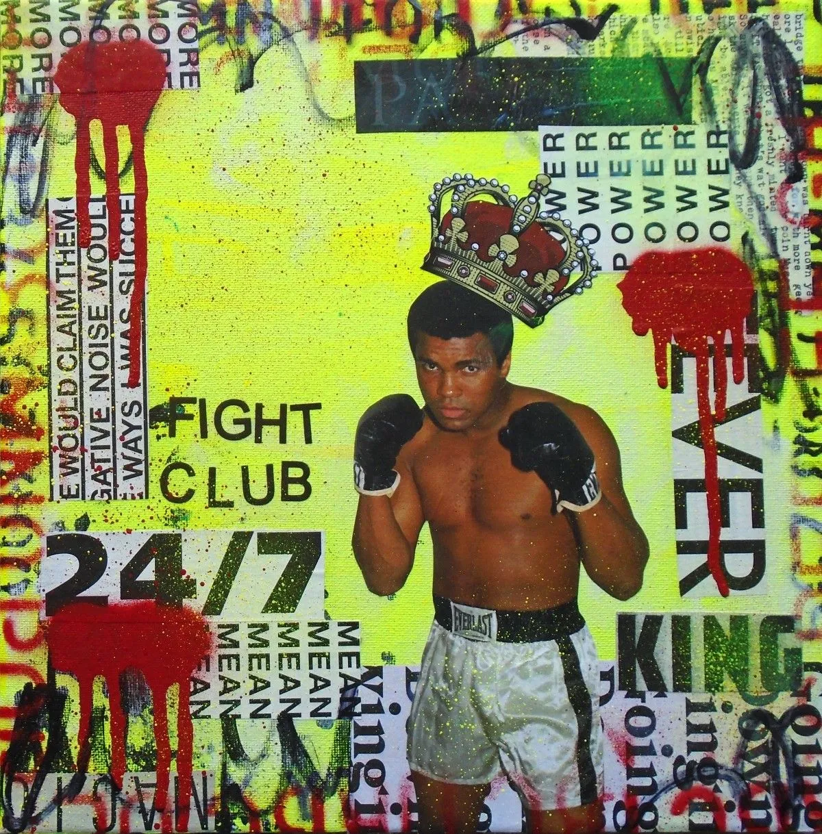 Fight Club- Muhammad Ali, artwork by Lorette C Luzajic