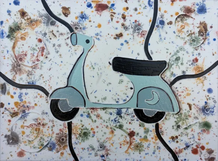 InMov Vespa, artwork by Andrea Benetti