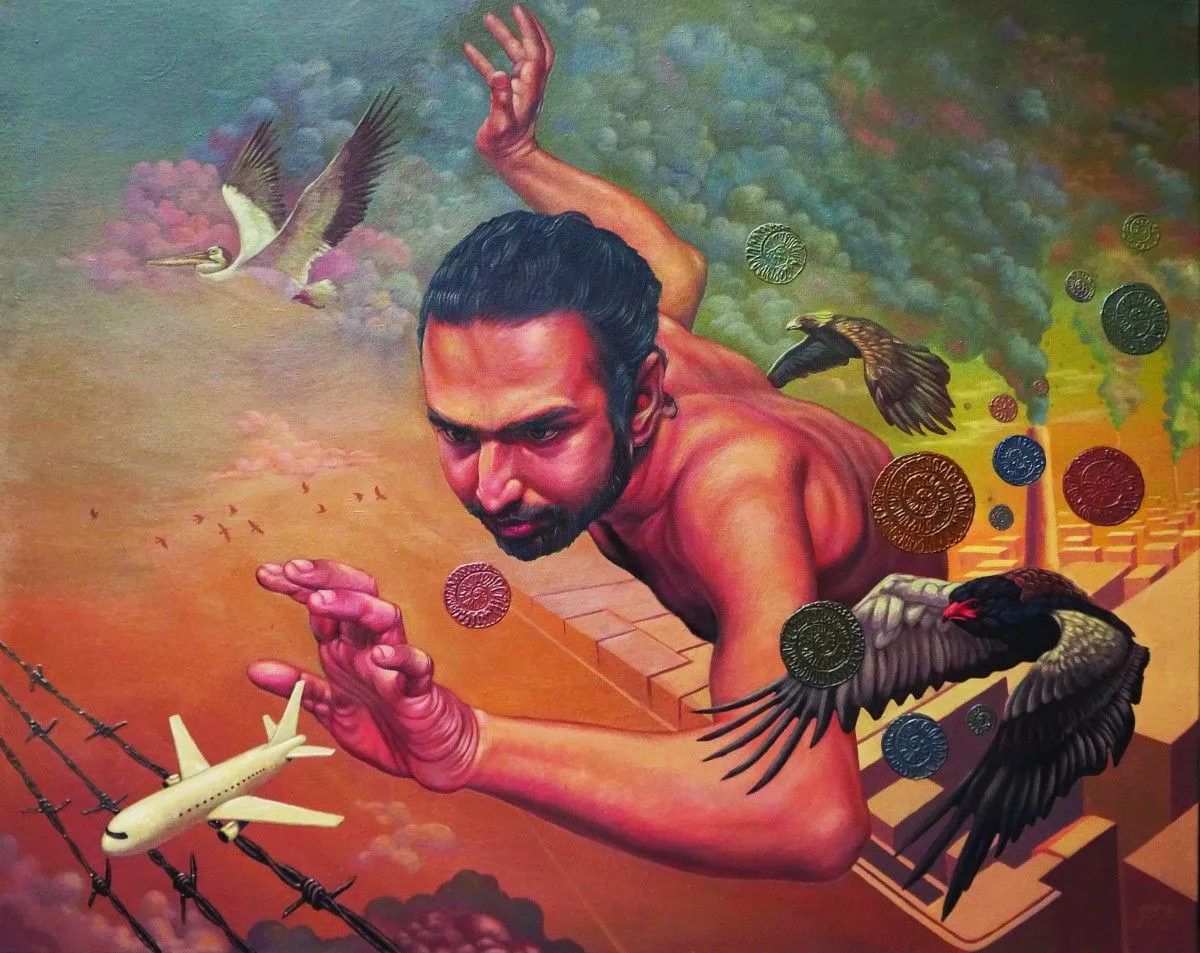 Plane to Catch, œuvre de Young Flame