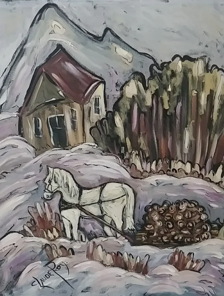 Albert s'en vient!, artwork by Claudette Roy
