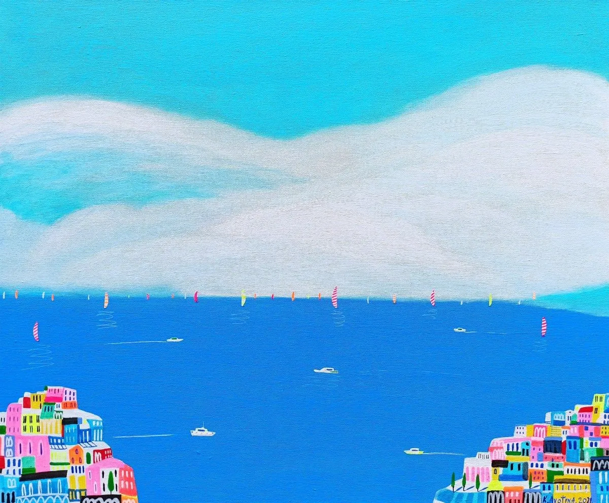 Destination Amalfi, œuvre de Katrina Avotina