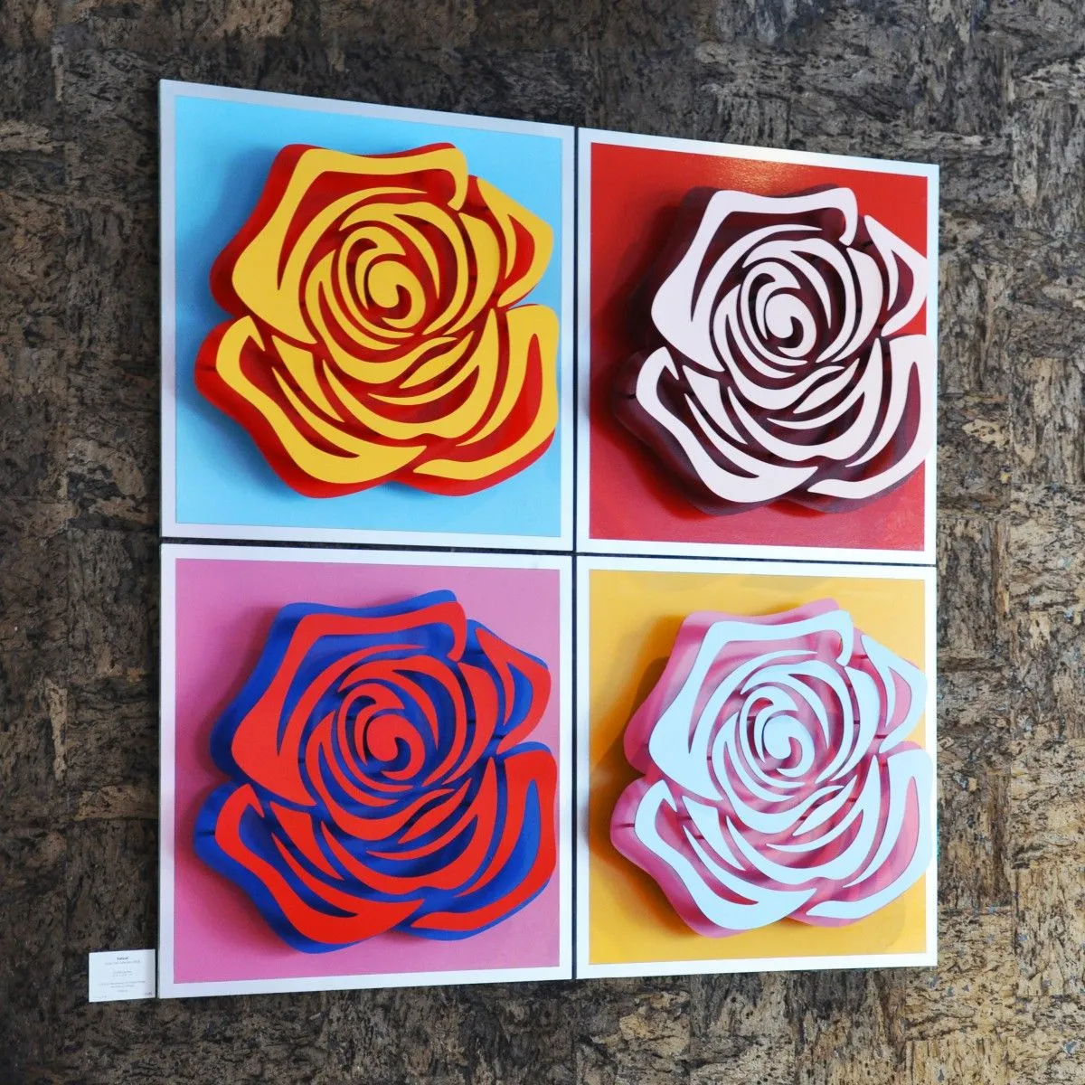 Spiral Flowers - 4 set, artwork by ARTEGA Creations