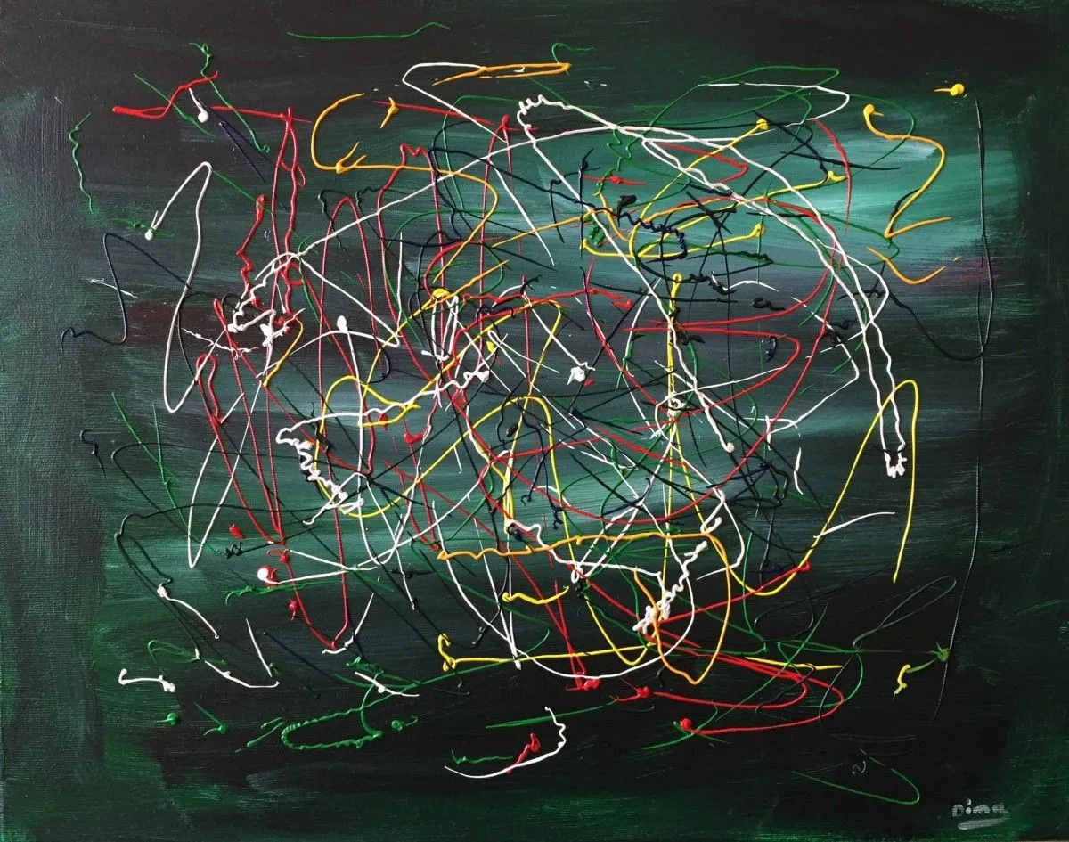 Chaos on green, œuvre de Dmytro Panchenko