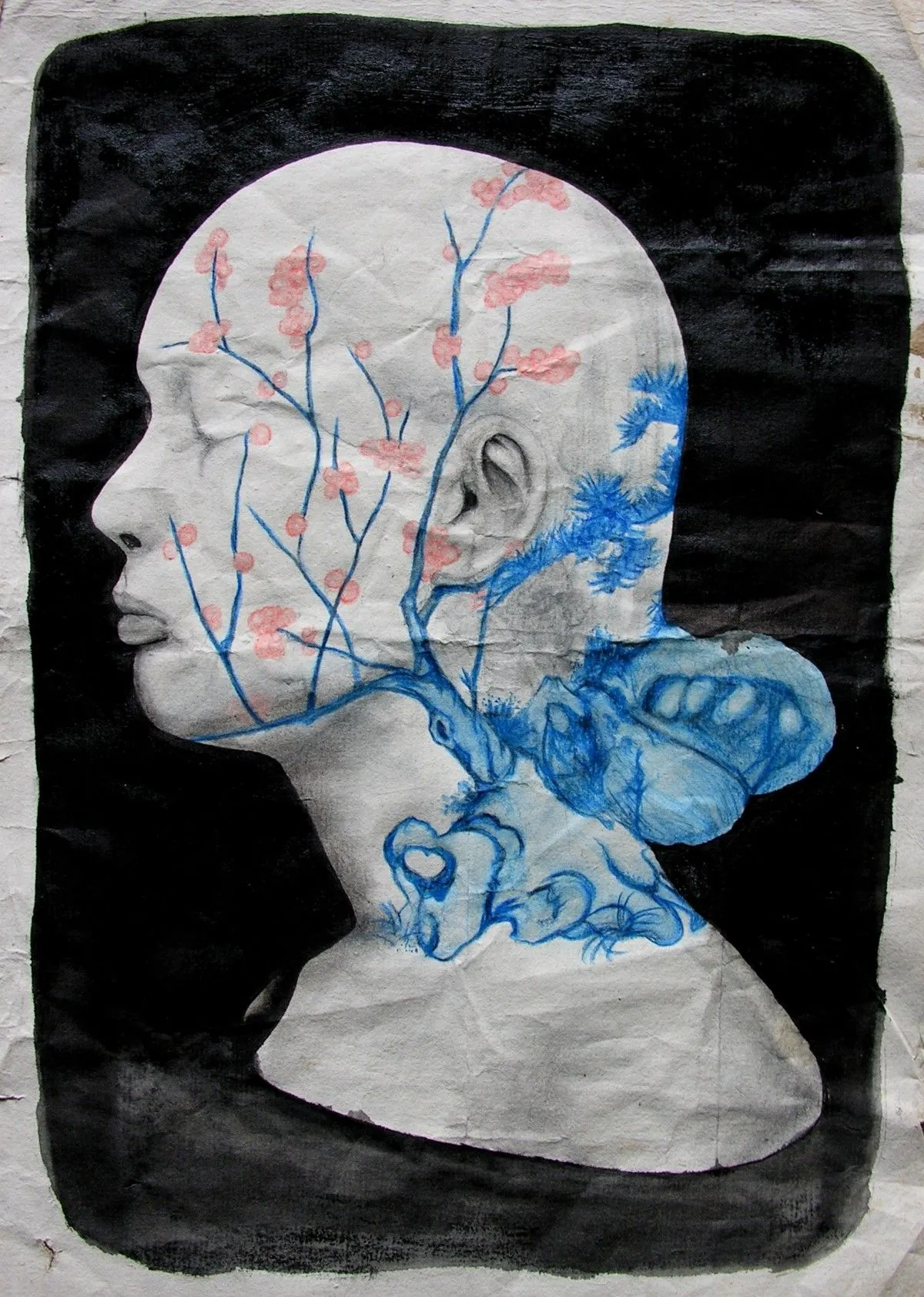Profil d'Asie, œuvre de David Chansard  AKA RootArt