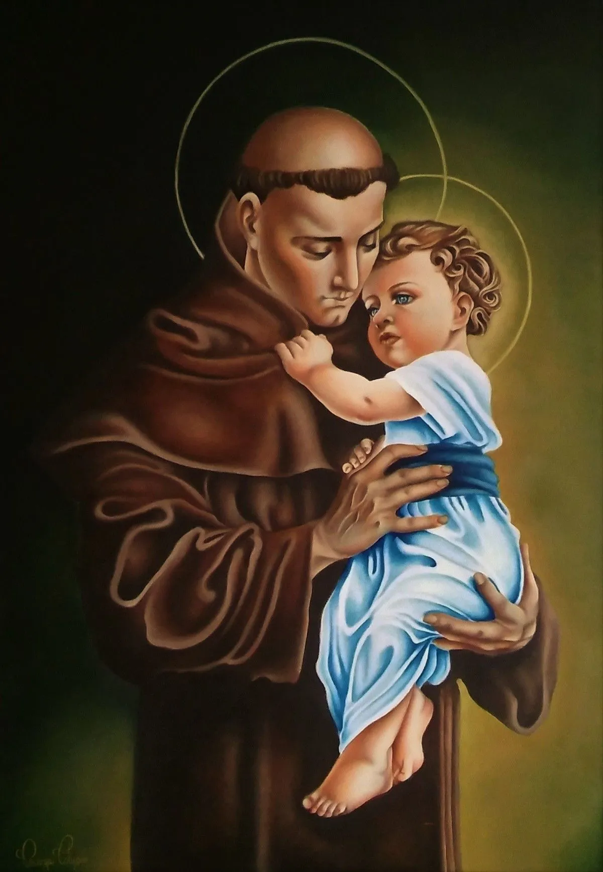 Saint Anthony, artwork by Vincenza Cotugno