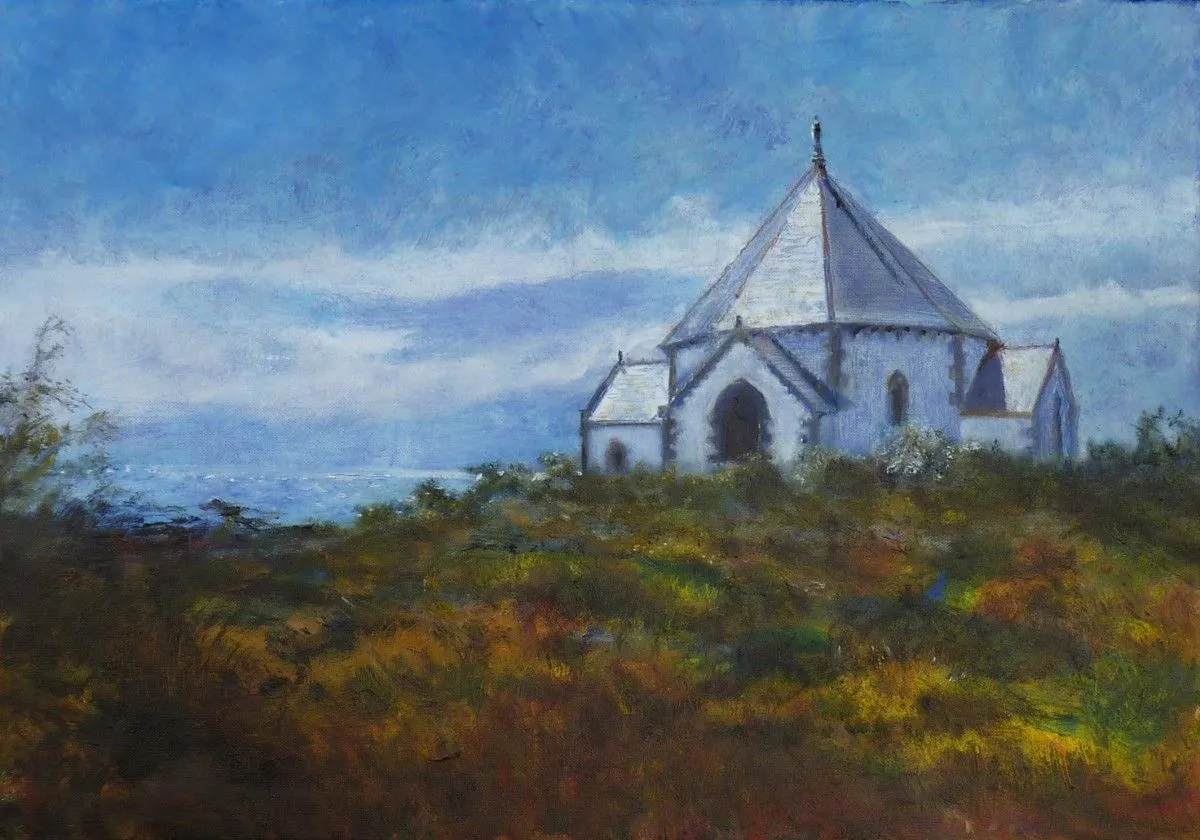 Chapelle Notre Dame, pointe de Penvins, œuvre de Dany Wattier