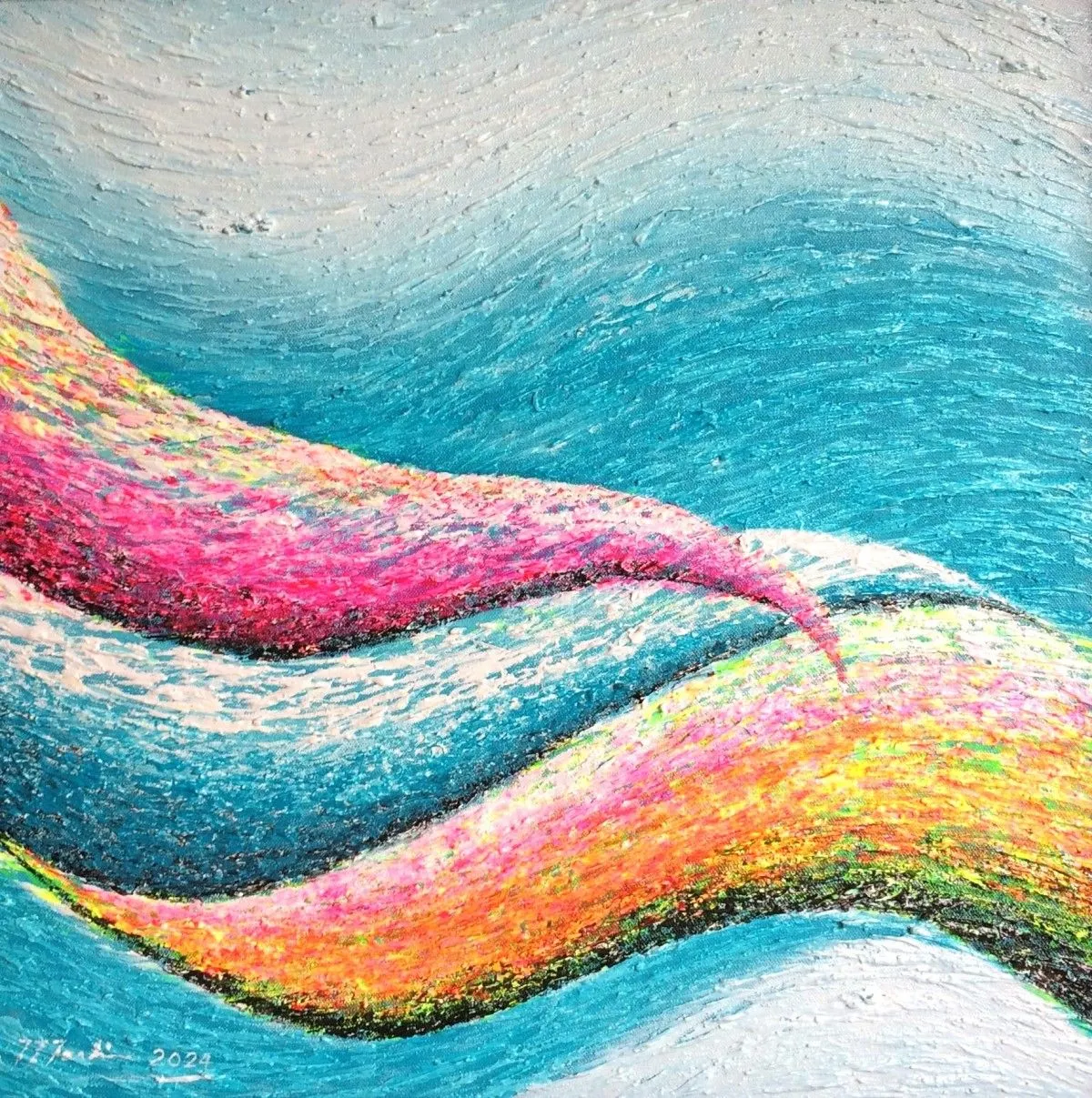 THE OCEAN WAVES, œuvre de Marlin Lopez