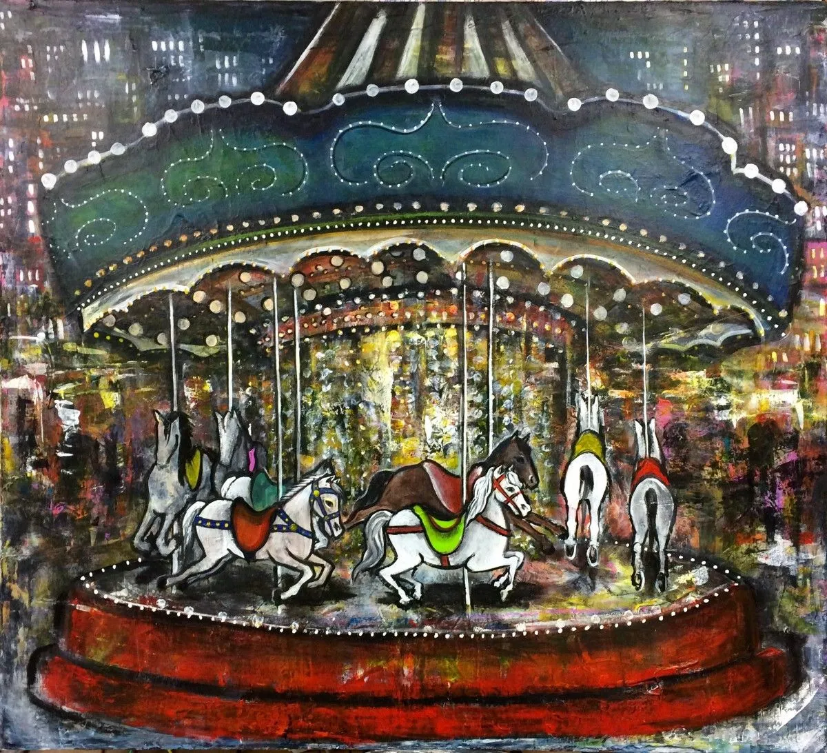 Carrousel, œuvre de Malga Art