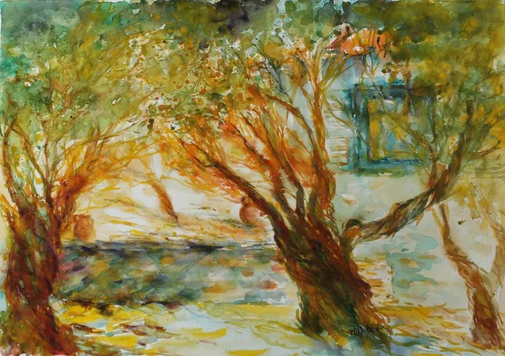 Olive wood, œuvre de Elisaveta Pavlova