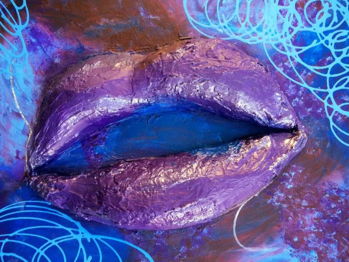 lips on, artwork by Gabrielle Paquette