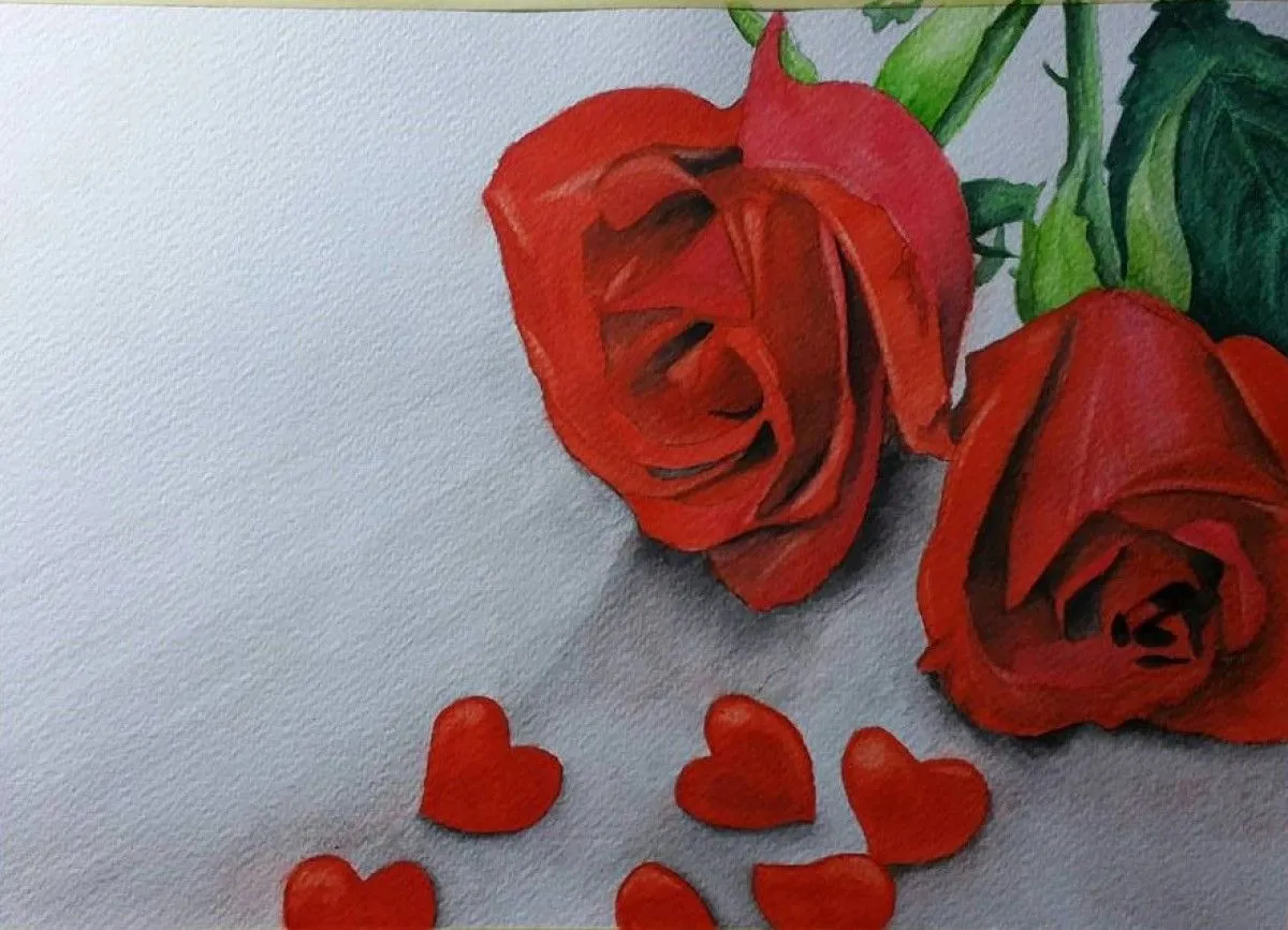 Romantic Roses, artwork by Simon Pulo