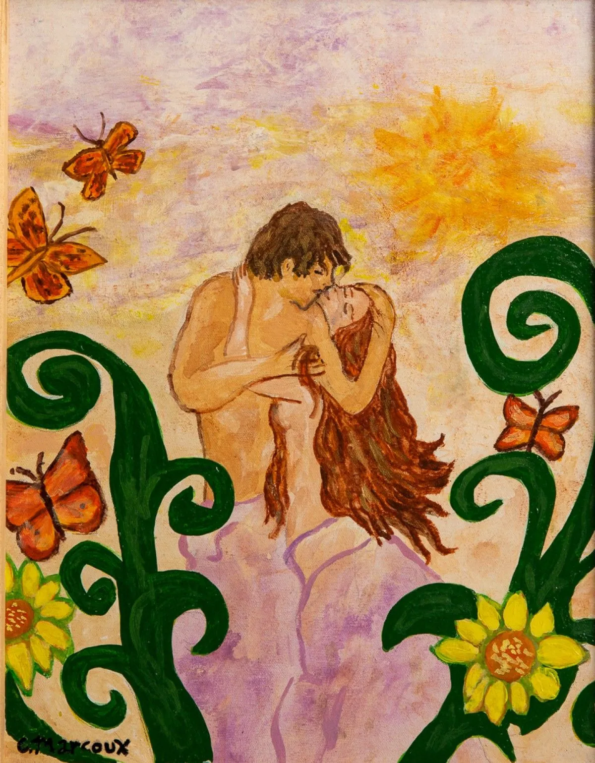 Les amoureux, œuvre de Céline Marcoux