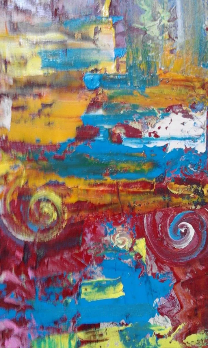''Bleu,red and wellow 2'', artwork by Asi Art