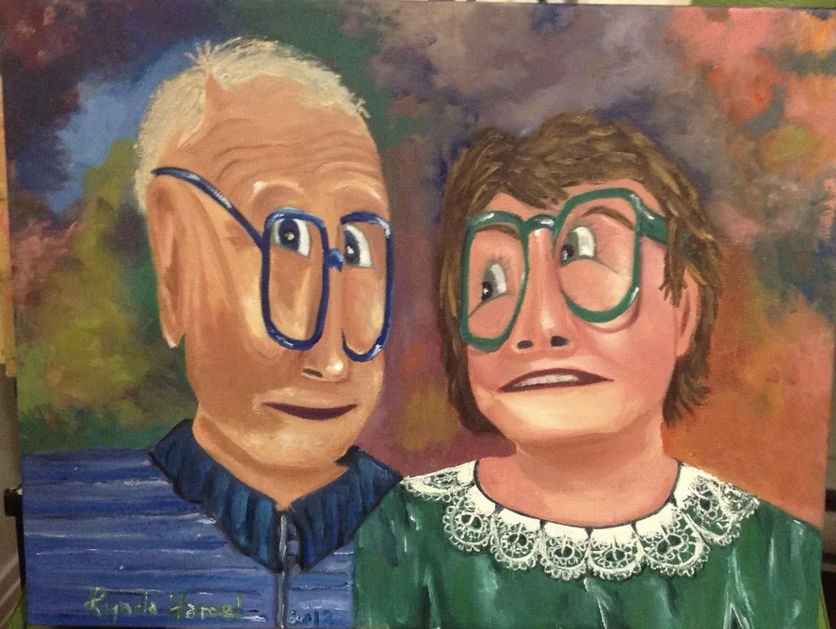124- Le couple du siècle, œuvre de Lynda Hamel