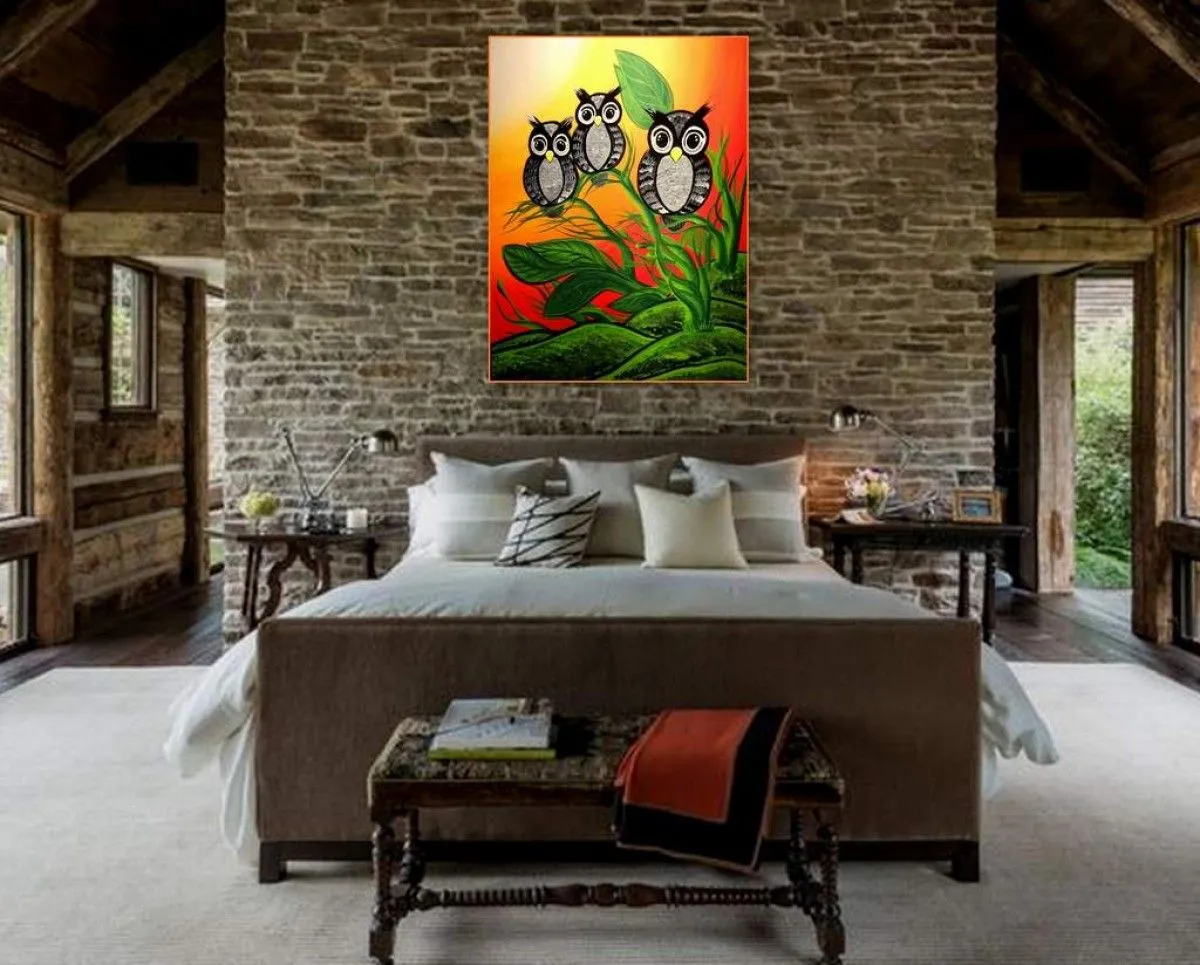 Lever de soleil Hibouuuuu, artwork by Galerie d'Art Lego