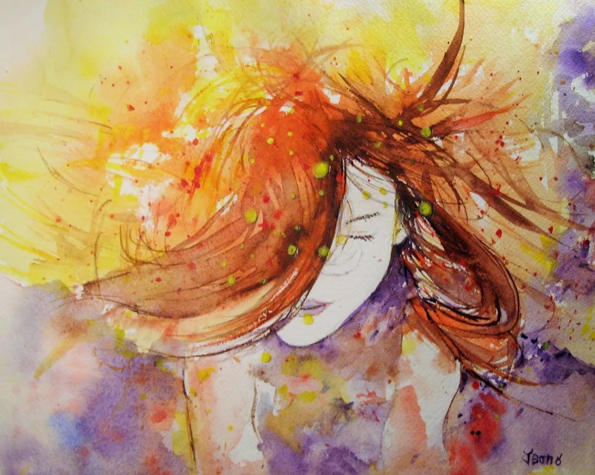 portrait, artwork by Aquarelliste Jeano
