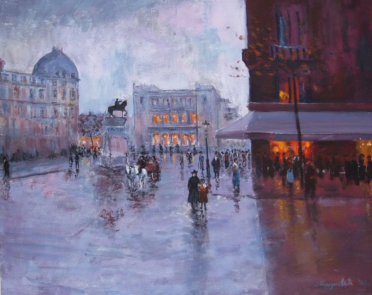 "My square", 1930 y, œuvre de Slobodan Paunovic