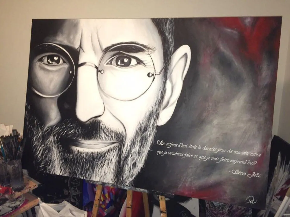 Steve Jobs, œuvre de Priscilla Charbonneau