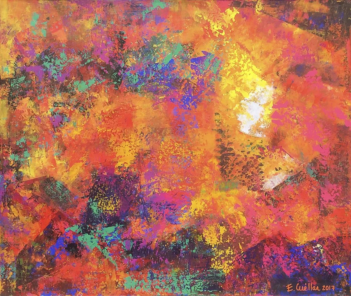 “The Radiance of the Cave: Tima and Yui. Arawakan Myth.”, artwork by Esther Cuellar