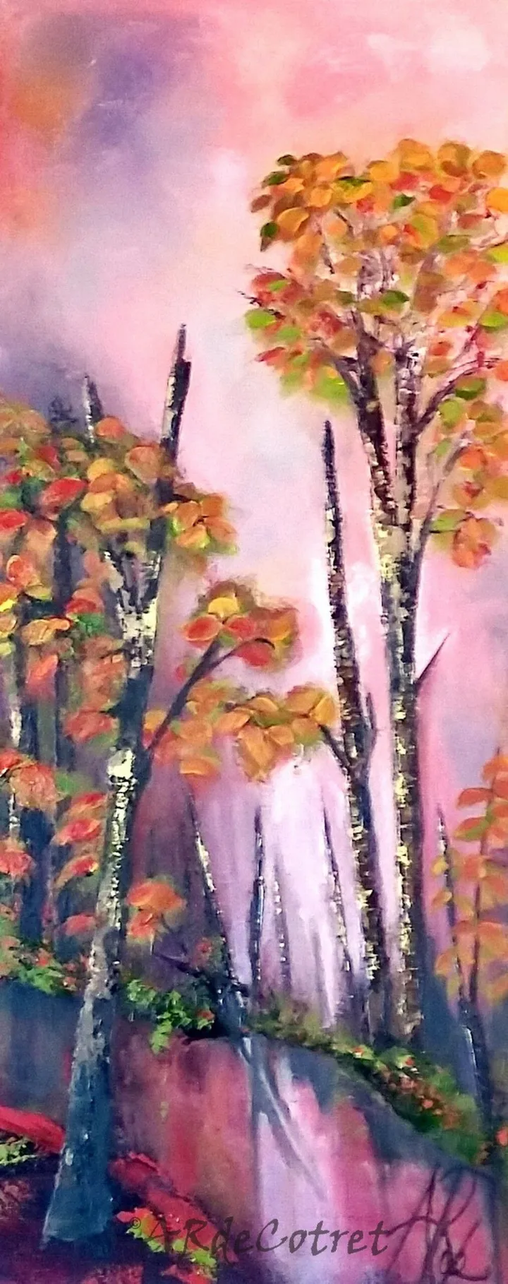 Couleurs Automnales, œuvre de Anne René de Cotret