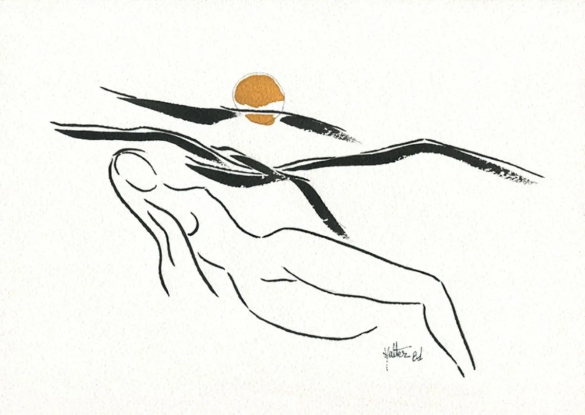Femme paysage, œuvre de Alain HALTER