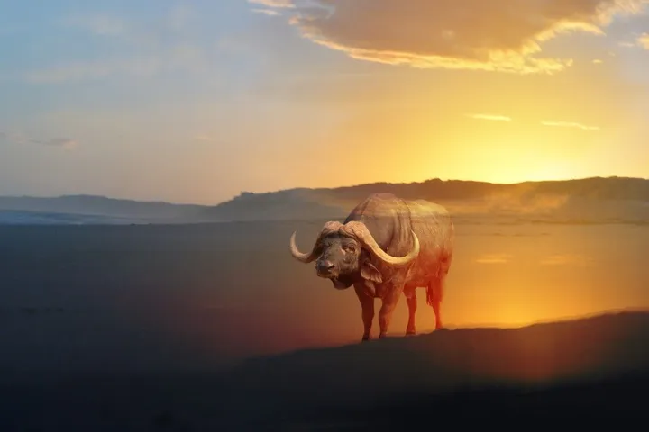 Big 5 Buffelo, œuvre de Lascel Keegan