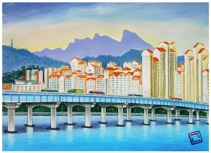 Evening in Seoul, œuvre de Nikita Gusev