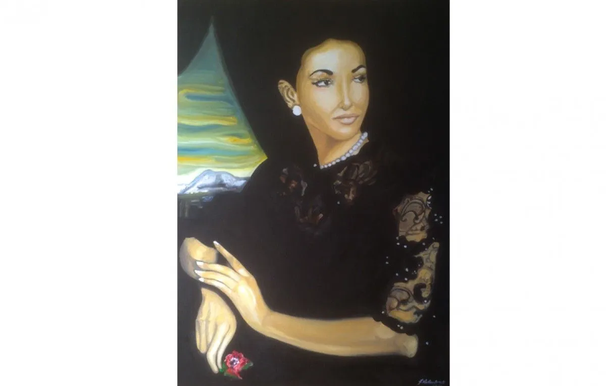 Portrait of Maria Calas, œuvre de Grant Netherlands