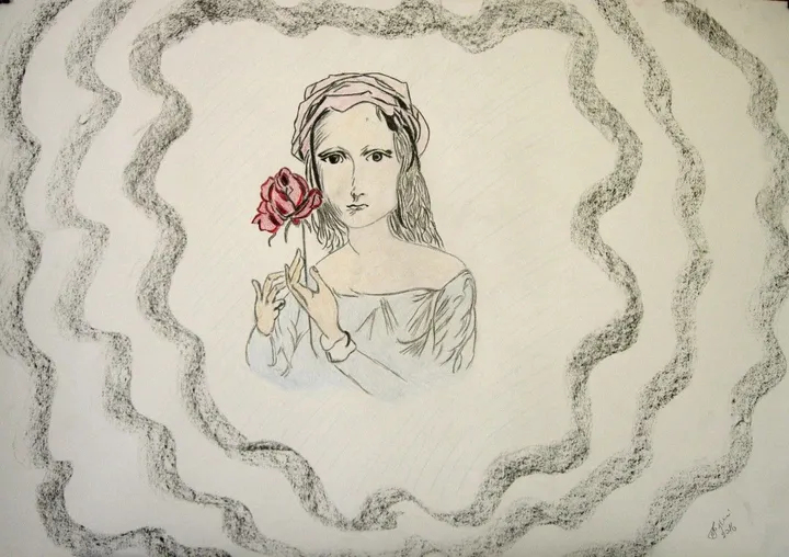 LADY ROSE, artwork by Marini Tsambi