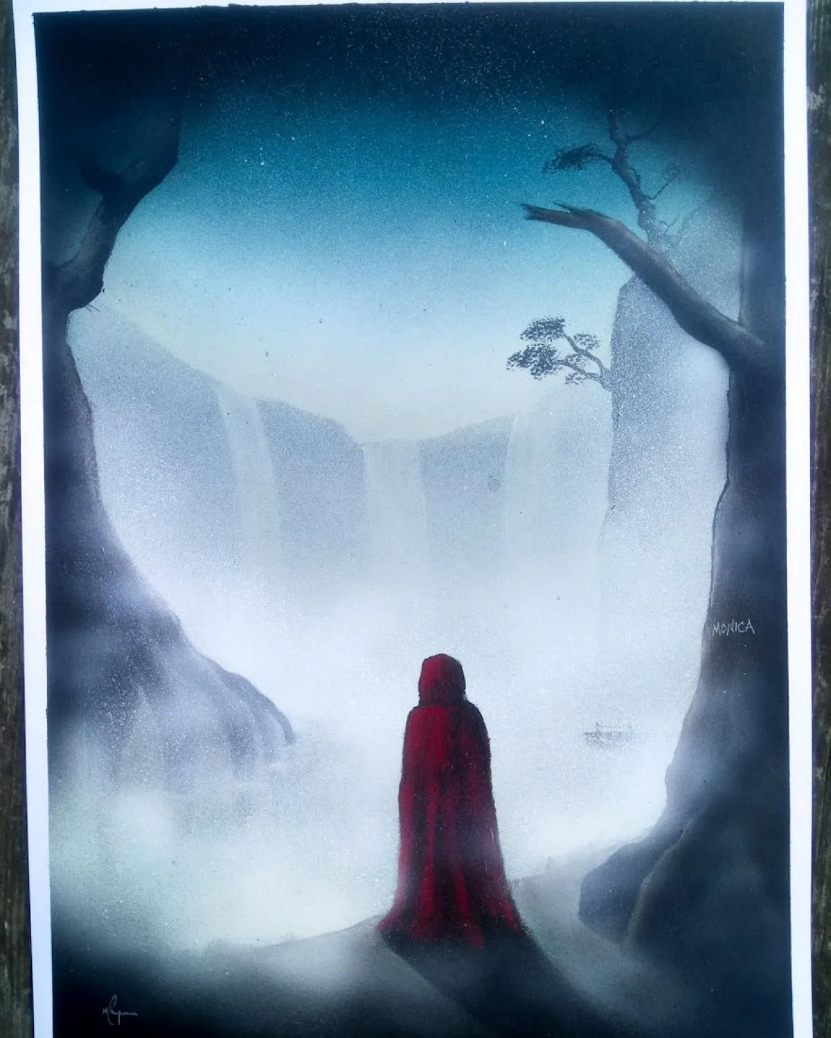 Lady in red, œuvre de Mat Chapman