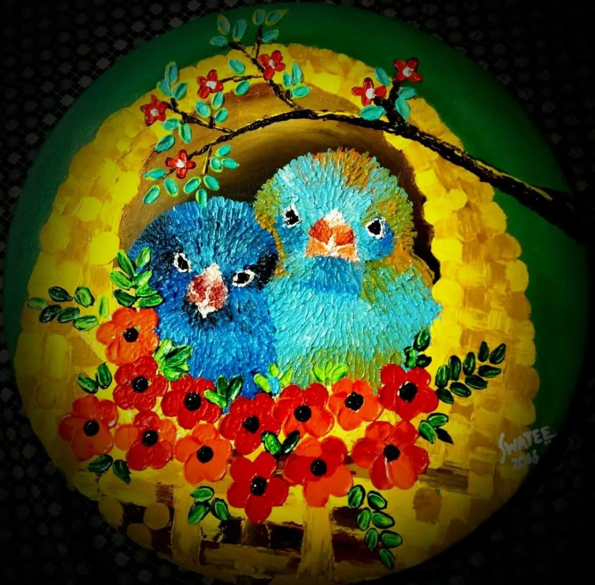 Blue birdie2, artwork by Swati Jawale
