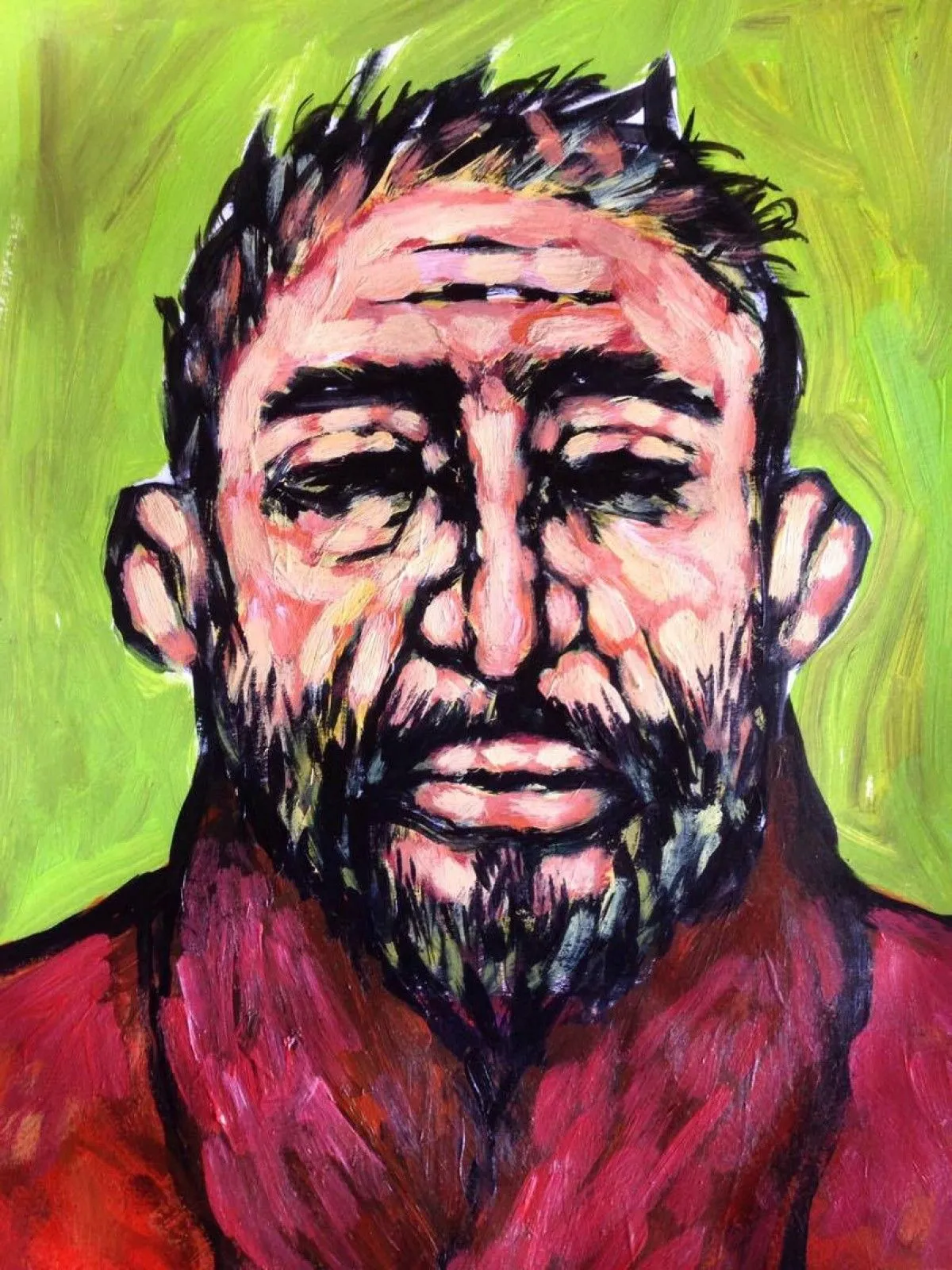 Tea man from the Refugee camp, artwork by Gem Habito