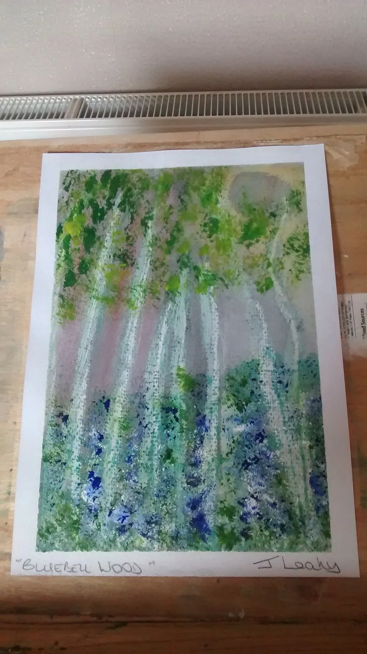 bluebell wood, œuvre de jan Leahy