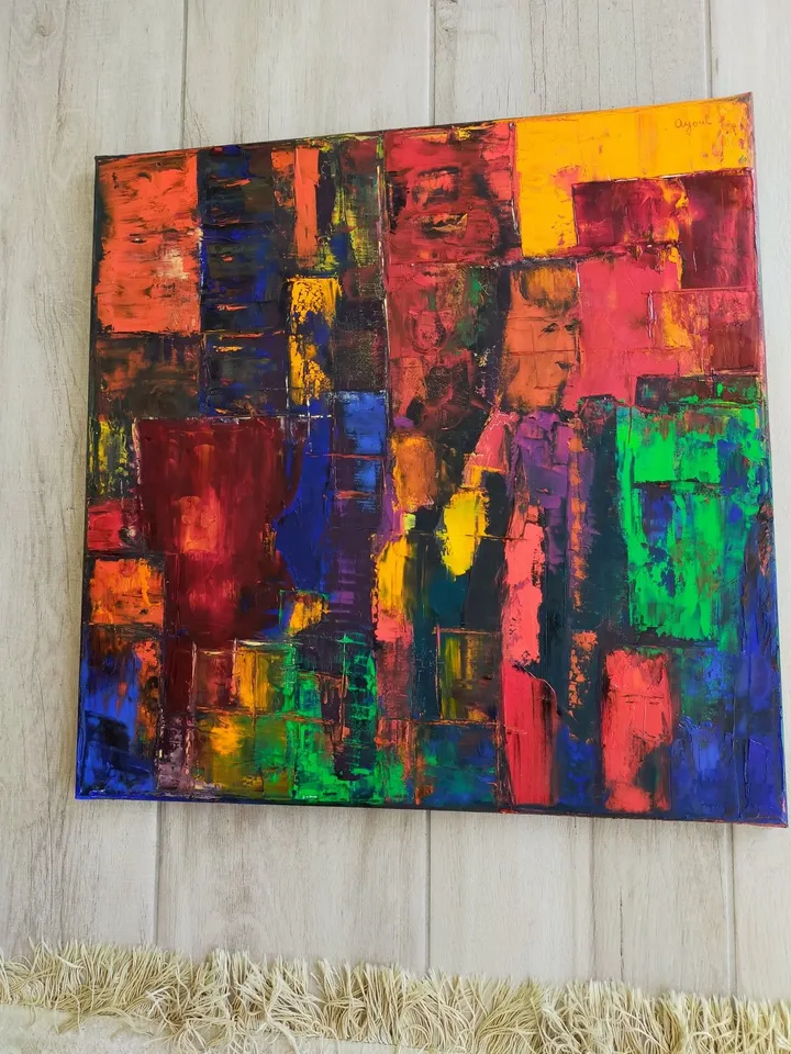 N°5 masques., artwork by annick Ayoul