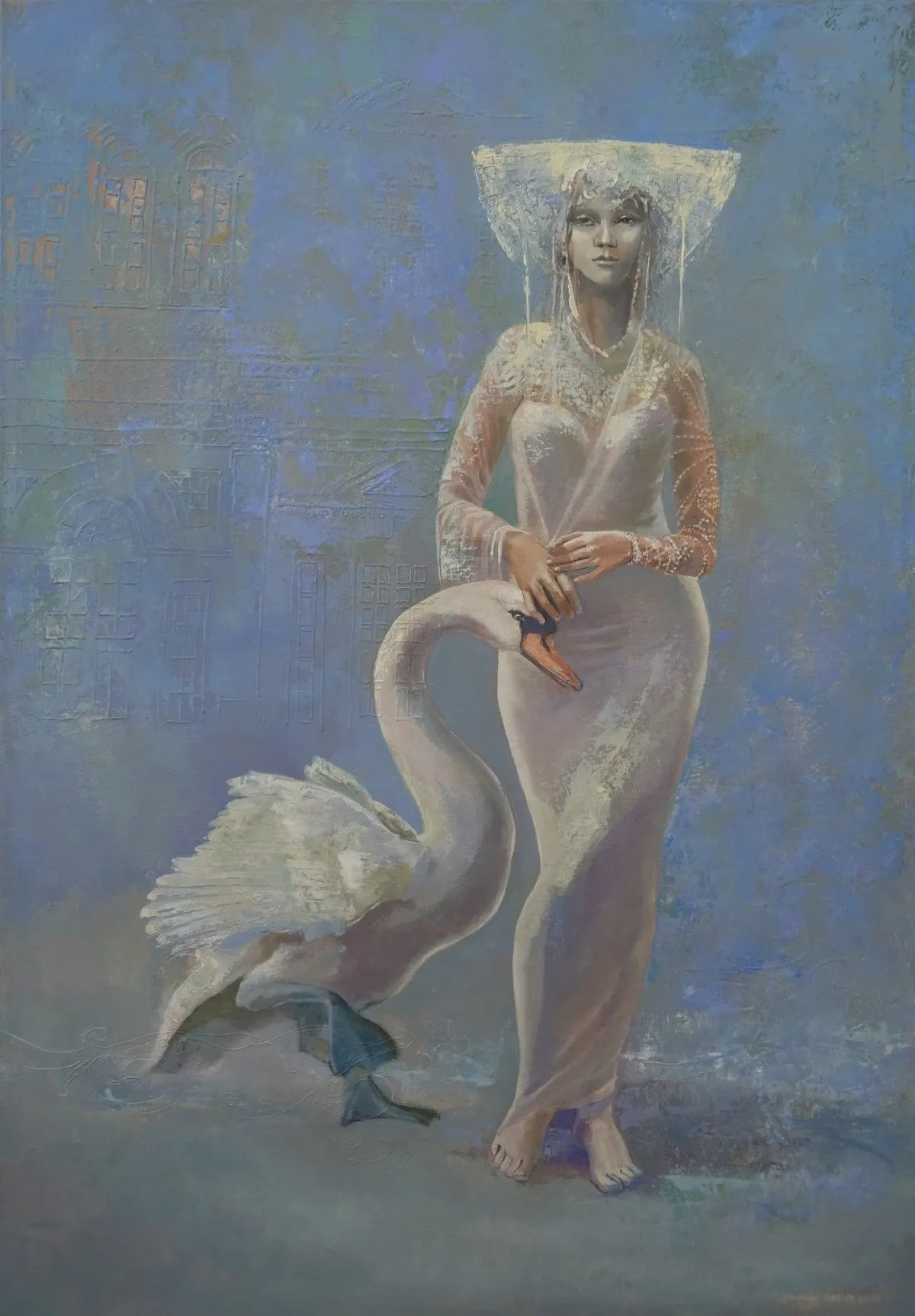 White Lady and the swan, artwork by Paulus Geeve
