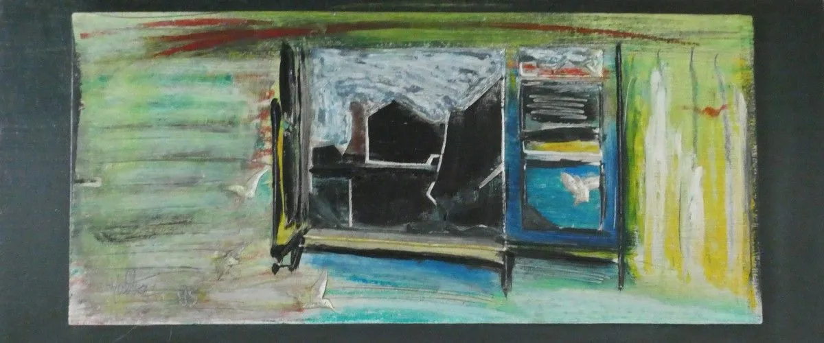 Fenêtre sur toits, œuvre de Alain HALTER